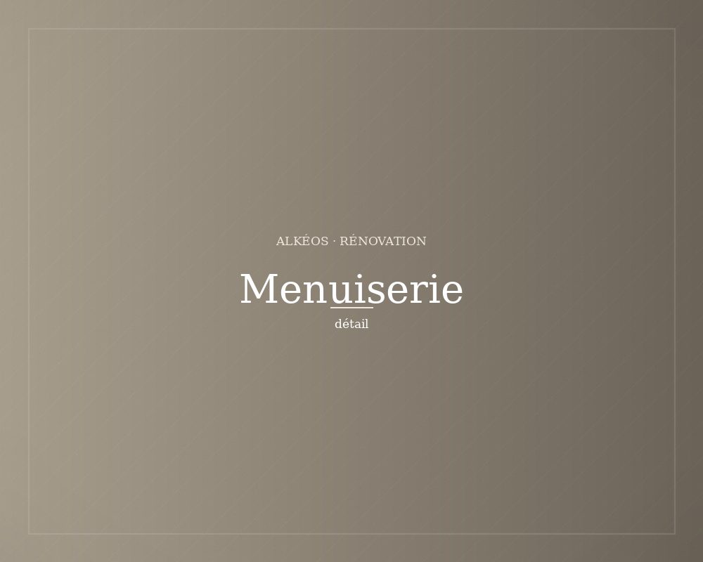 Menuiserie